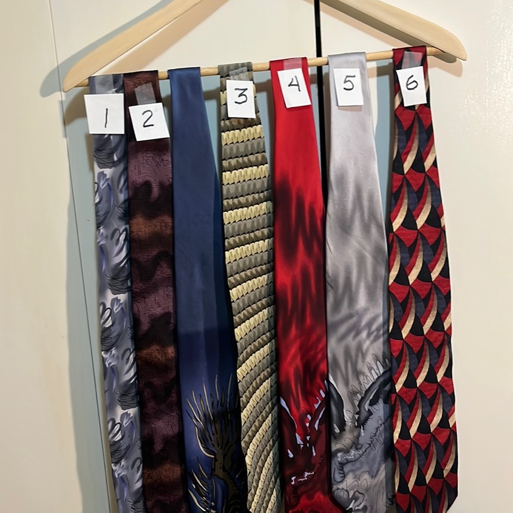 13 Jerry Garcia neckties They are numbered, pick number the price is $20 Ea